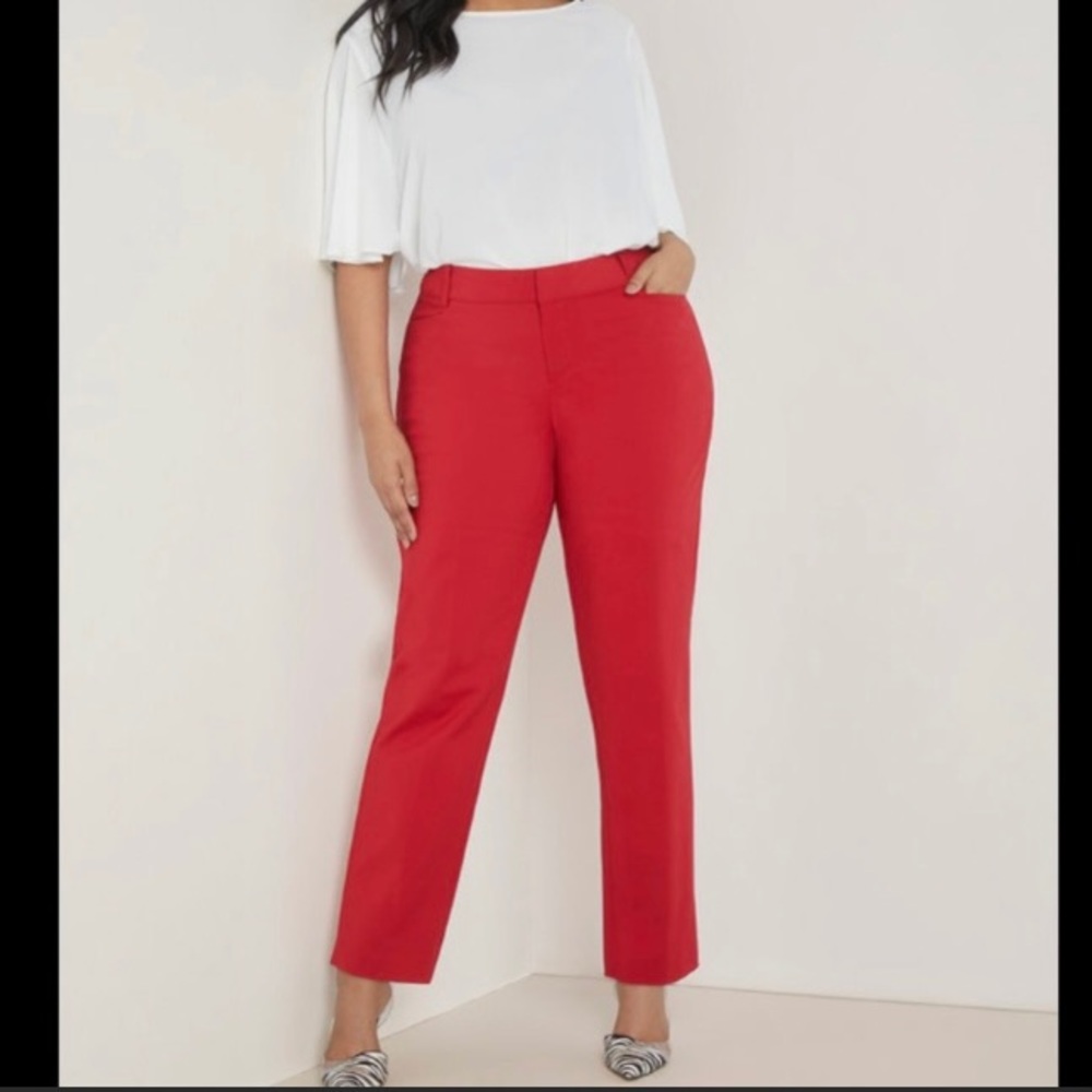 Eloquii Red Kady Pant, size 22